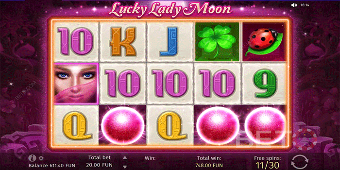 Peluang Aman Slot Lucky Lady Moon Dengan Fitur Free Spin